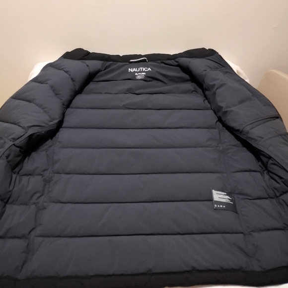 Nautica Mens Black Water & Wind Resistant Puffer Jacket - Picture 5 of 14